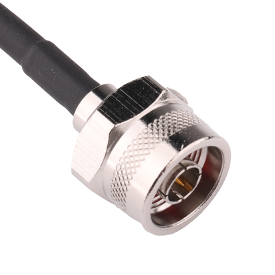 RF Male LMR195 Coaxial Cable Connector White OD 6.0mm LMR195 Cable OD 4.95mm