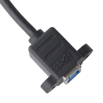 Male To Male / Female USB 3.0 B Cable Black For Printer Equipment